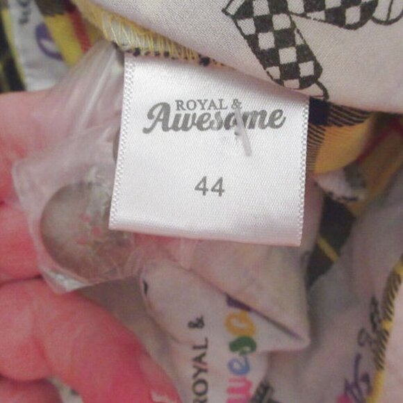 Royal & Awesome Golf Shorts Mens Size 44 Stretch Plaid Loud MacLeod Preppy 10" - Picture 5 of 10